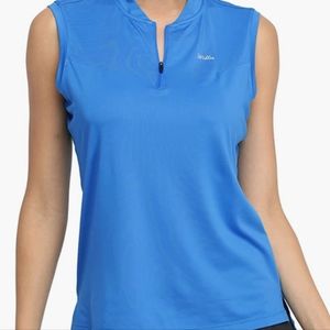 Women's L, quarter zip, collared, sleeveless, athletic top, tennis, golf…